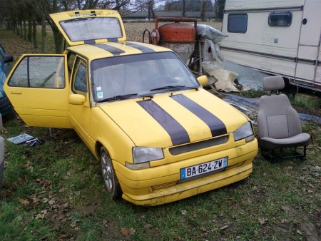 Ici, nous avons récupéré des pièces pour modifier notre five